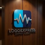 画像5: M字と心電図のヘルスケアロゴ (5)