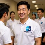 画像14: M字と心電図のヘルスケアロゴ (14)