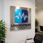 画像7: M字と心電図のヘルスケアロゴ (7)