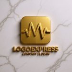 画像13: M字と心電図のヘルスケアロゴ (13)