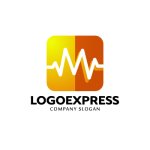 画像3: M字と心電図のヘルスケアロゴ (3)