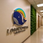 画像15: カラフルな虹とクジラの希望ロゴ (15)