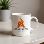 画像16: A字と炎の情熱的ロゴ (16)