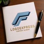 画像6: F字のスピード感あふれるモダンロゴ (6)