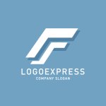 画像4: F字のスピード感あふれるモダンロゴ (4)