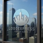 画像16: 都市と円が織りなす未来の街並みロゴ (16)