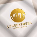 画像11: 都市と円が織りなす未来の街並みロゴ (11)