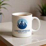 画像12: 都市と円が織りなす未来の街並みロゴ (12)