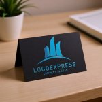 画像6: M字とビル群の都市開発ロゴ (6)