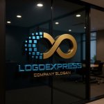 画像15: デジタル無限の繋がりを表現したロゴ (15)