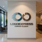 画像10: デジタル無限の繋がりを表現したロゴ (10)