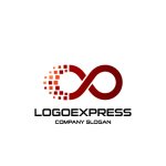 画像3: デジタル無限の繋がりを表現したロゴ (3)