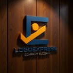 画像5: Eとチェックマーク、人型の信頼ロゴ (5)