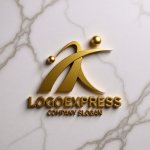 画像13: IとK、躍動する人型で繋がりを示すロゴ (13)