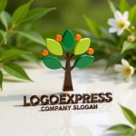 画像12: 成長とつながりを表す木と人々のロゴ (12)