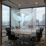 画像11: 不死鳥と盾の力強い飛躍ロゴ (11)