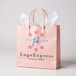 画像6: PeまたはReと桜の花が彩るエレガントなロゴ (6)