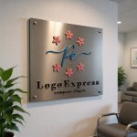 画像13: PeまたはReと桜の花が彩るエレガントなロゴ (13)