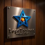 画像5: 星と中心の輝きが象徴する成功ロゴ (5)