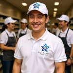 画像14: 星と中心の輝きが象徴する成功ロゴ (14)