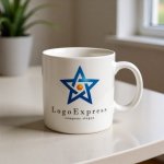 画像16: 星と中心の輝きが象徴する成功ロゴ (16)