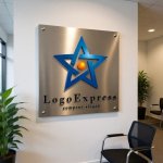 画像7: 星と中心の輝きが象徴する成功ロゴ (7)