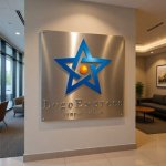 画像10: 星と中心の輝きが象徴する成功ロゴ (10)