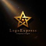 画像12: 星と中心の輝きが象徴する成功ロゴ (12)