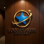 画像5: 輝く星と軌道のグローバルロゴ (5)