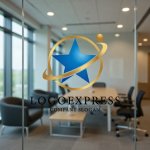 画像9: 輝く星と軌道のグローバルロゴ (9)