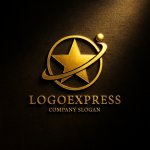 画像12: 輝く星と軌道のグローバルロゴ (12)