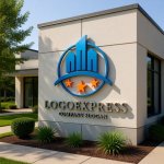 画像15: 都市と星が輝く発展と信頼のロゴ (15)