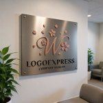 画像13: Wと桜の花が彩るエレガントなロゴ (13)