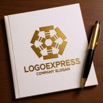 画像6: Tと六角形の技術的つながりロゴ (6)