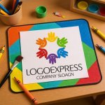 画像8: 笑顔の手で作られた輪のロゴ (8)