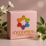 画像10: 笑顔の手で作られた輪のロゴ (10)