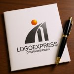 画像6: Mと人型が前進する未来志向ロゴ (6)