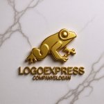 画像13: カエルとラインアートのミニマルロゴ (13)