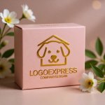 画像10: 犬の家と笑顔がかわいいペットロゴ (10)