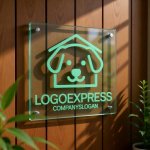 画像11: 犬の家と笑顔がかわいいペットロゴ (11)