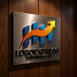 画像5: H型バーと上昇矢印の成長促進ロゴ (5)