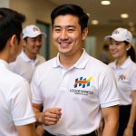 画像14: H型バーと上昇矢印の成長促進ロゴ (14)