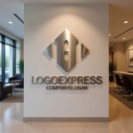 画像10: クールなブルーの抽象ロゴ (10)