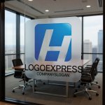 画像11: Hとスクエアのモダンな信頼ロゴ (11)