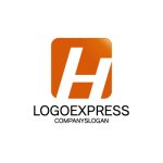 画像3: Hとスクエアのモダンな信頼ロゴ (3)