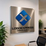 画像7: Xと菱形のモダンな信頼ロゴ (7)