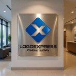 画像10: Xと菱形のモダンな信頼ロゴ (10)