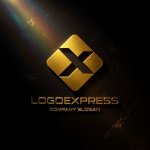 画像12: Xと菱形のモダンな信頼ロゴ (12)