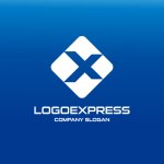 画像4: Xと菱形のモダンな信頼ロゴ (4)