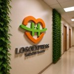 画像15: ハートとH、笑顔が寄り添うウェルネスロゴ (15)